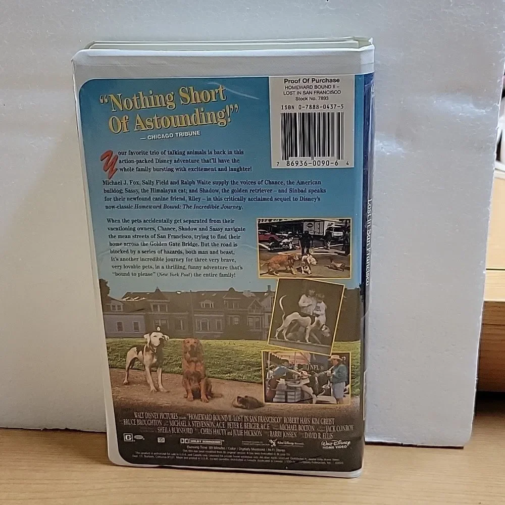 ‎Homeward Bound and Homward Bound II vhs movies